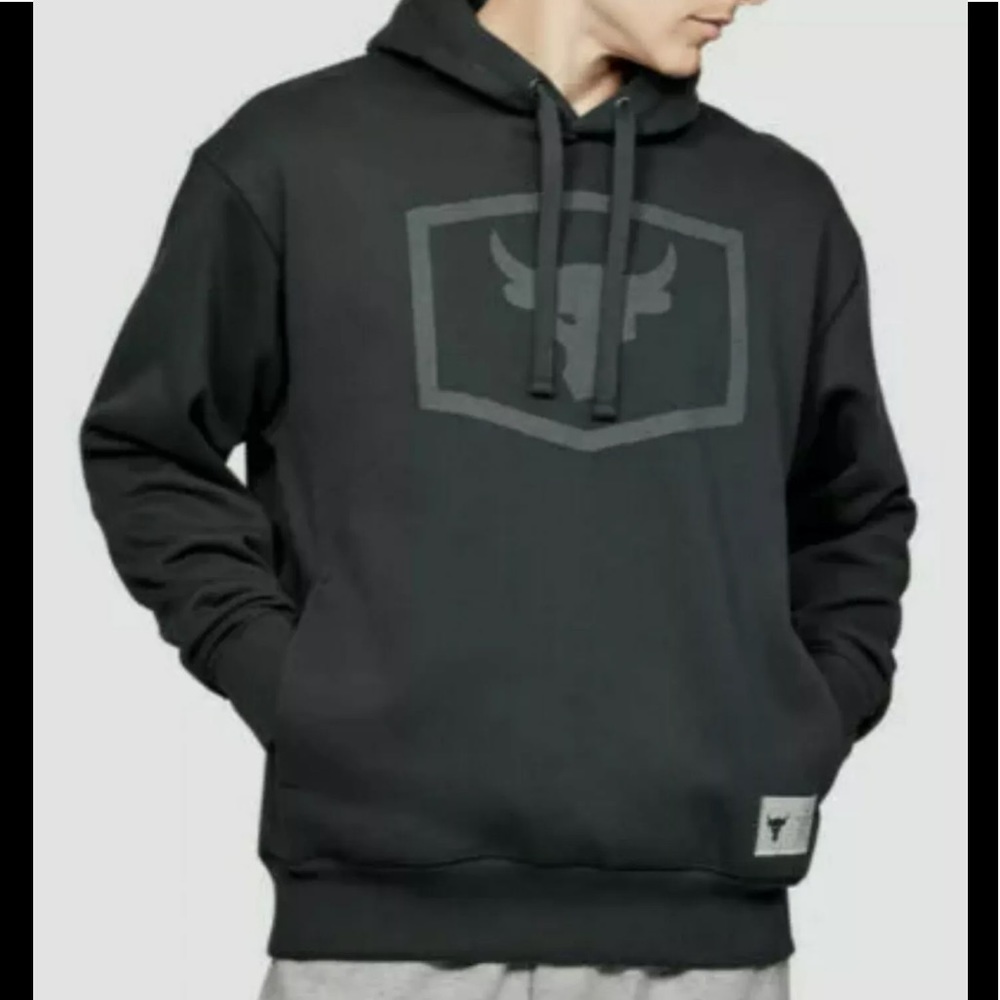 NWT Mens Under Armour Project‎ Rock Black Hoodie